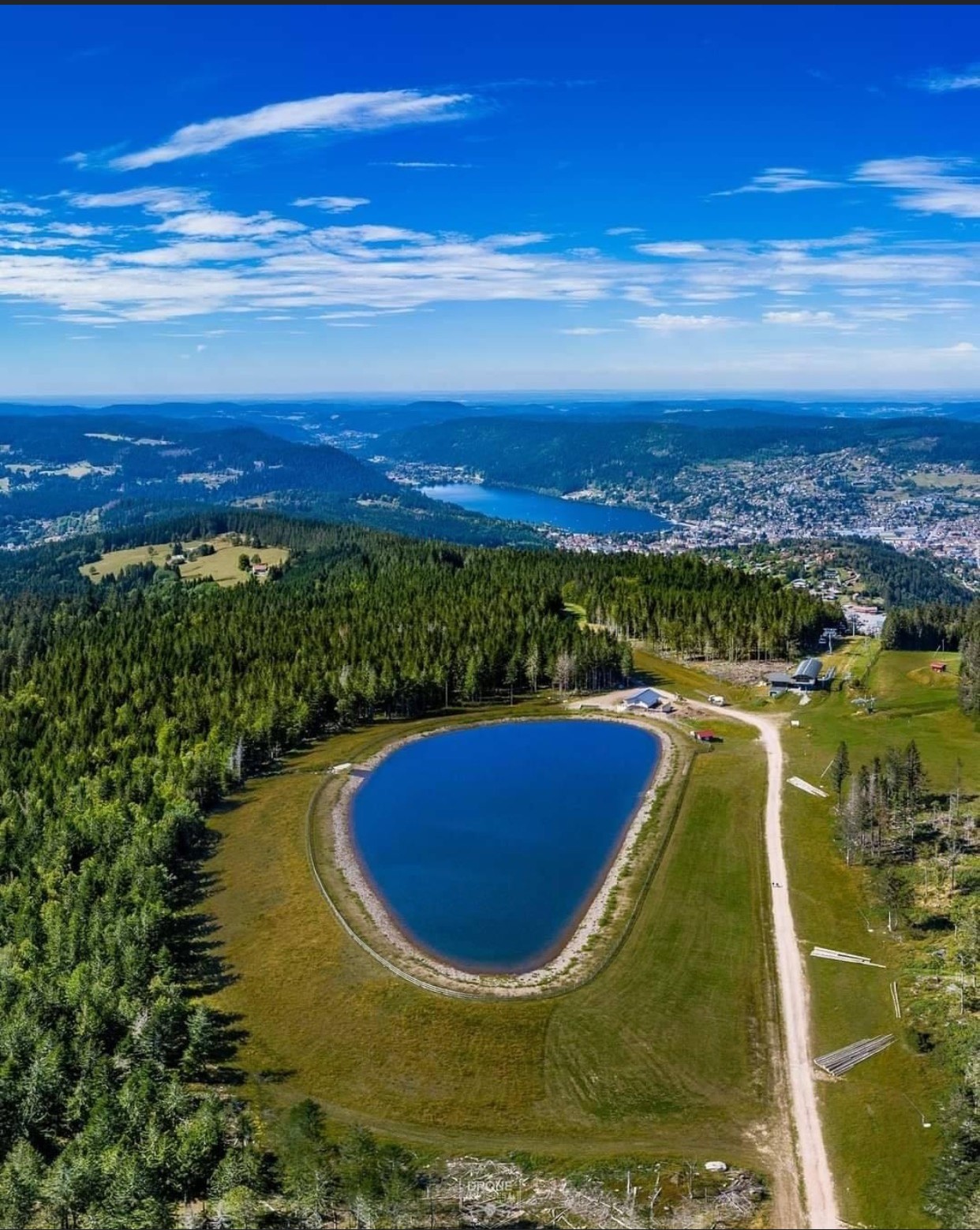 Lac avec foret